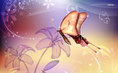 7272-butterfly-on-a-flower-1280x800-digital-art-wallpaper